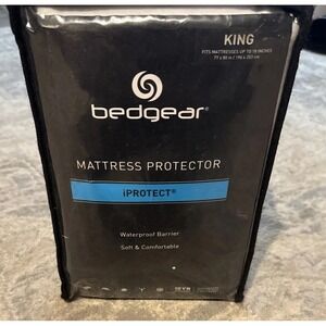 Bedgear iProtect Waterproof Mattress Protector Sz King Dust Mites Allergies New
